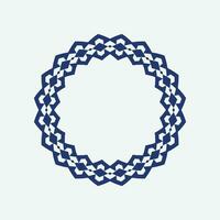 abstract art decorative circle ornamental pattern frame vector