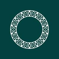abstract art decorative circle ornamental pattern frame vector