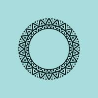 abstract art decorative circle ornamental pattern frame vector