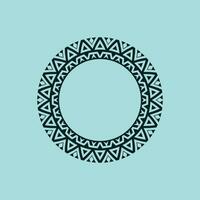 abstract art decorative circle ornamental pattern frame vector