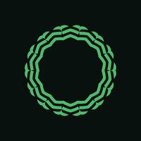 abstract art decorative circle ornamental pattern frame vector