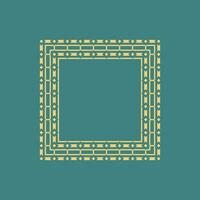 abstract art decorative square ornamental pattern frame vector