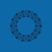 abstract art decorative circle ornamental pattern frame vector