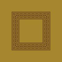 abstract art decorative square ornamental pattern frame vector
