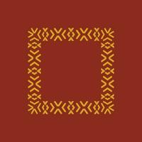 abstract art decorative square ornamental pattern frame vector