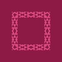 abstract art decorative square ornamental pattern frame vector