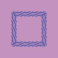 abstract art decorative square ornamental pattern frame vector