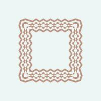 abstract art decorative square ornamental pattern frame vector