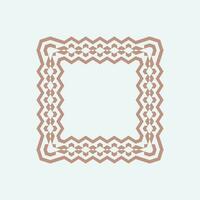 abstract art decorative square ornamental pattern frame vector