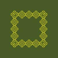 abstract art decorative square ornamental pattern frame vector