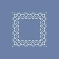 abstract art decorative square ornamental pattern frame vector