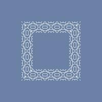 abstract art decorative square ornamental pattern frame vector