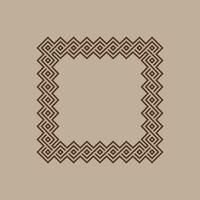 abstract art decorative square ornamental pattern frame vector