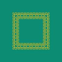 abstract art decorative square ornamental pattern frame vector