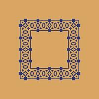 abstract art decorative square ornamental pattern frame vector
