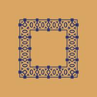 abstract art decorative square ornamental pattern frame vector