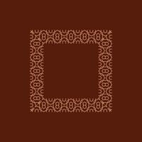 abstract art decorative square ornamental pattern frame vector