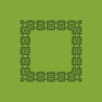 abstract art decorative square ornamental pattern frame vector