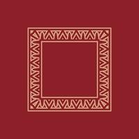 abstract art decorative square ornamental pattern frame vector