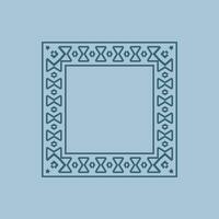 abstract art decorative square ornamental pattern frame vector