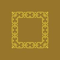 abstract art decorative square ornamental pattern frame vector