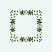 abstract art decorative square ornamental pattern frame vector