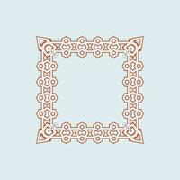 abstract art decorative square ornamental pattern frame vector