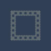 abstract art decorative square ornamental pattern frame vector