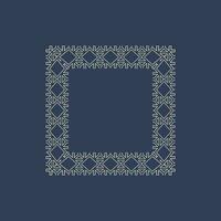 abstract art decorative square ornamental pattern frame vector