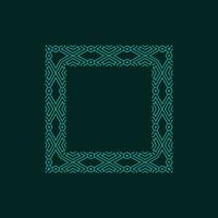 abstract art decorative square ornamental pattern frame vector