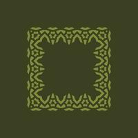 abstract art decorative square ornamental pattern frame vector