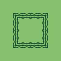 abstract art decorative square ornamental pattern frame vector