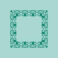 abstract art decorative square ornamental pattern frame vector