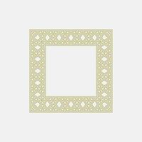 abstract art decorative square ornamental pattern frame vector