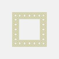 abstract art decorative square ornamental pattern frame vector