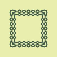 abstract art decorative square ornamental pattern frame vector