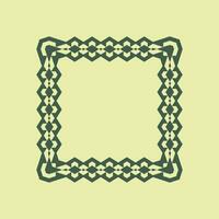 abstract art decorative square ornamental pattern frame vector