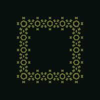 abstract art decorative square ornamental pattern frame vector