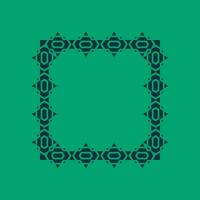 abstract art decorative square ornamental pattern frame vector