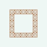 abstract art decorative square ornamental pattern frame vector