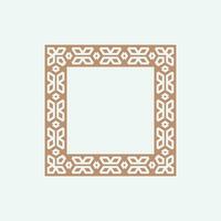 abstract art decorative square ornamental pattern frame vector