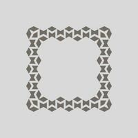 abstract art decorative square ornamental pattern frame vector
