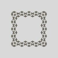 abstract art decorative square ornamental pattern frame vector