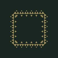 abstract art decorative square ornamental pattern frame vector