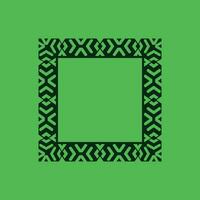 abstract art decorative square ornamental pattern frame vector