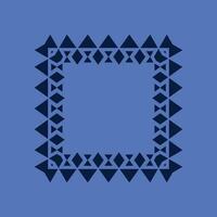 abstract art decorative square ornamental pattern frame vector