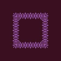 abstract art decorative square ornamental pattern frame vector