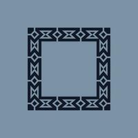abstract art decorative square ornamental pattern frame vector