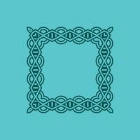 abstract art decorative square ornamental pattern frame vector