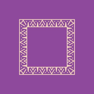 abstract art decorative square ornamental pattern frame